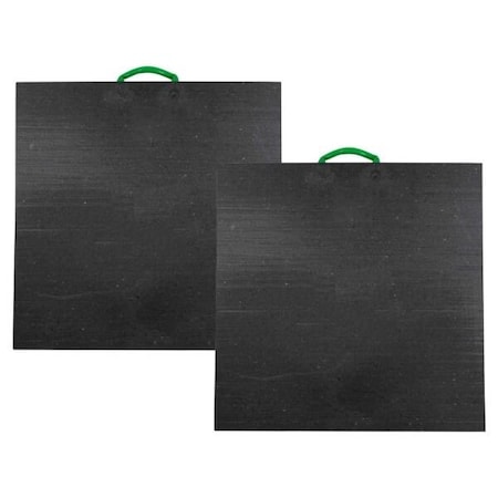 Mytee Products Medium Outrigger Pad 30in x 30in 2in Black for Crane, Wrecker, Tow Truck, 2PK ORP-303020x2