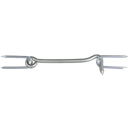 National Hardware Gate Hook W/Stpl Zc 6 in. 122242V2102