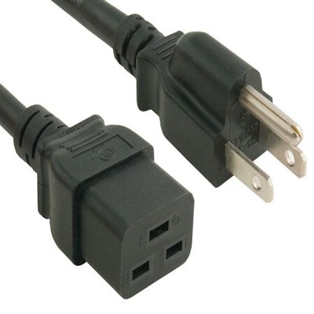 Sanoxy 15ft 14 AWG 15A 125V Power Cord NEMA 5-15P to IEC320 C19 SNX-CBL-LDR-PW123-1215