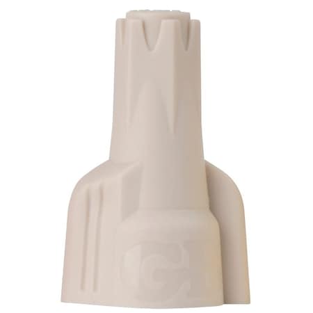 Gardner Bender HexLok Wire Connector, 22 to 8 AWG Wire, Copper Contact, Thermoplastic Housing Material, Tan 19-1H1