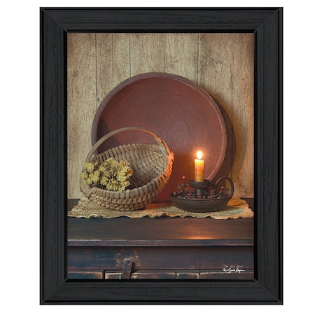 Homeroots The Red Bowl 1 Black Framed Print Wall Art 404673