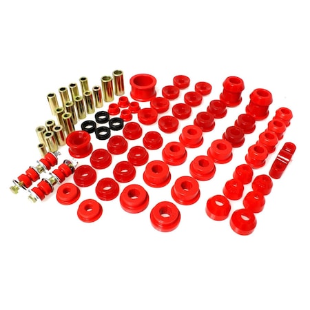 Energy Suspension Suspension Bushing Kit, Red; Polyurethane 16.18103R
