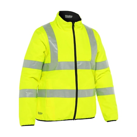 Bisley ANSI Type R Class 3 Women's Contoured Reversible Puffer Jacket 333W6350H-YEL/XL