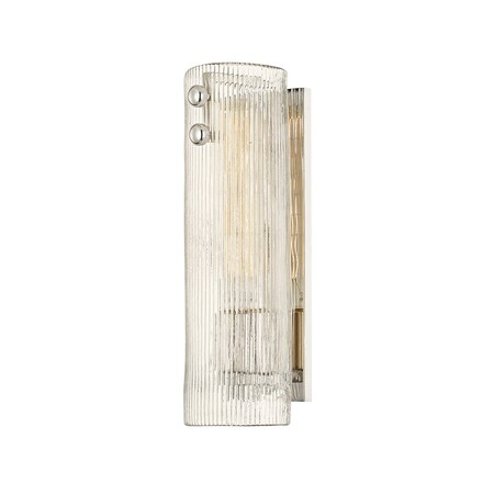 Hudson Valley Lighting Prospect Park 1 Light Wall Sconce 4.25 In. Polished Nickel 1414-PN