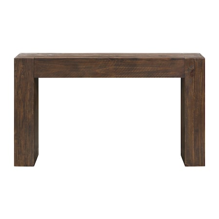 Alaterre Furniture Stockyard Solid Wood Console Table 56 in Modern Farmhouse Entryway Table AFTBL-018
