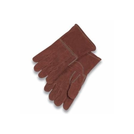 Anchor Brand High Heat Wool-Lined Gloves, Thermaleather, Brown, Large 101-44WL