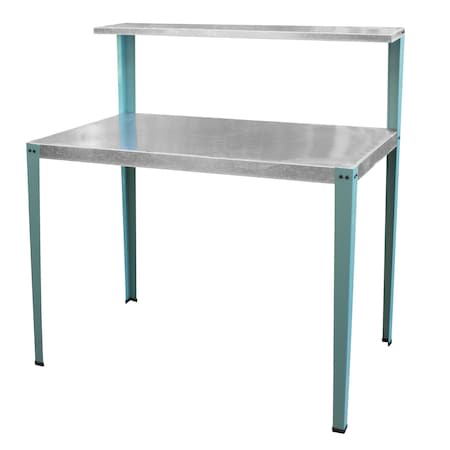 Amerihome Multi-Use Steel Table/Work Bench with Teal Legs GPBENCH-TL