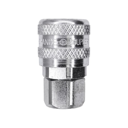 Auveco Air System Coupler 1/4in Female Npt, 5PK 16045