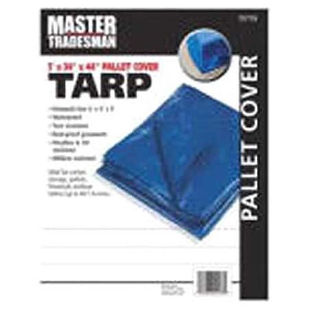 Master Tradesman MT BLUE PALLET COVER TARP 5 x 4 x 4 ft. Polyethylene Pallet Tarp Cover - Blue 797755