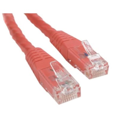 Ezgeneration 10 Ft Red Molded Cat 6 Patch Cable - Etl Verified EZ689110