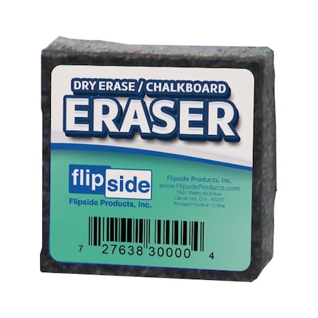 Flipside Dry Erase/Chalkboard Student Eraser Class, 60PK 30609