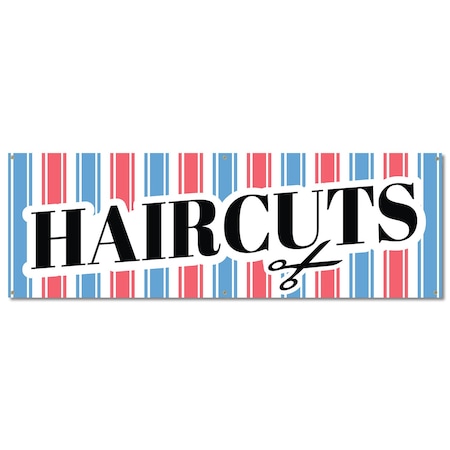 Signmission Haircuts, 24 Inch, Banner B-72-30385