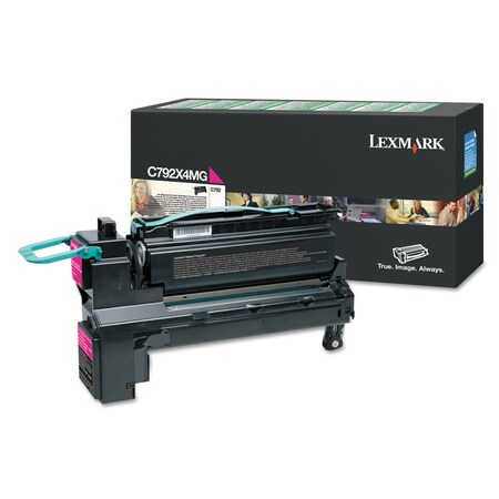 Lexmark Return Program Extra High-Yield Toner, 17,000 Page-Yield, Magenta C792X4MG