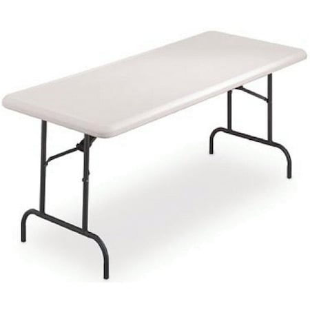 Iceberg IndestrucTable Classic Folding Table, Platinum Top, 30 in W x 60 in L x 29 in H 65313