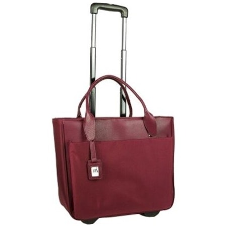 Francine Collections Ltd FLORENCE ROLLER & TOTE BURGUNDY FLORLRT-02