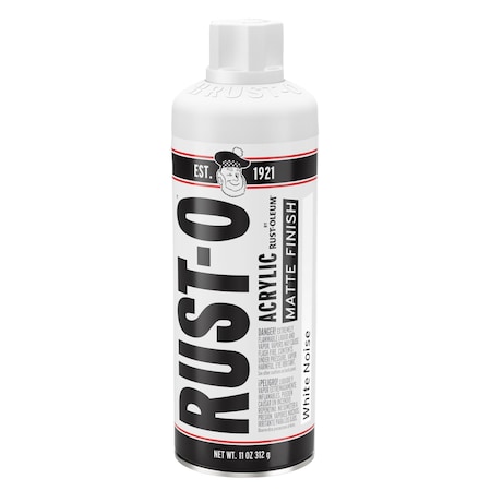 Rust-Oleum Rust-O Artist Spray Paint, White Noise, Matte, 11 Oz 392198