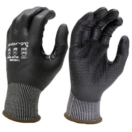 Seattle Glove NMFD1864 Cut-Resistant Gloves, A6, 18g, Black, XL, 12PK NMFD1864-XL