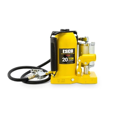 Esco Equipment Pro Series 20 Ton Air Hydraulic Bottle Jack ESC-10381