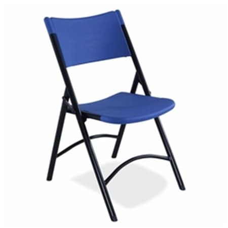 Betterbeds Blow Molded Folding Chair Blue with Black Frame-, 4PK BE664648