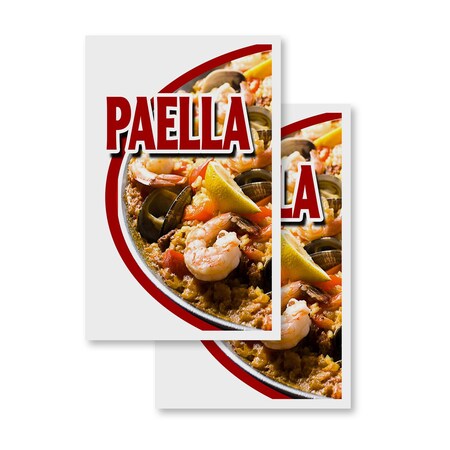 Signmission Paella, Vinyl Decals Only 24 Inch x 36 Inch, Vinyl Decal, 2PK DSB-2436-2PACK-Paella