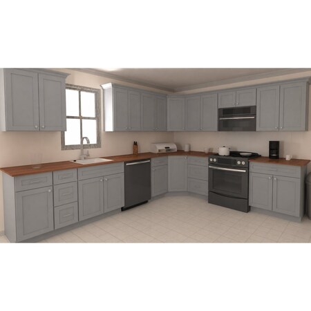 Rigel Cabinetry Kitchen Wall Cabinet, 27 in W x 30 in H, 2-Door, White, Solid Wood RTA - 806203