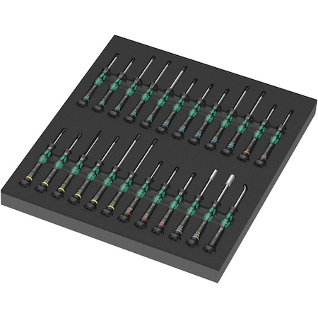 Wera 9715 Foam insert Kraftform Micro screwdriver set 1, 24 pieces 5150106001