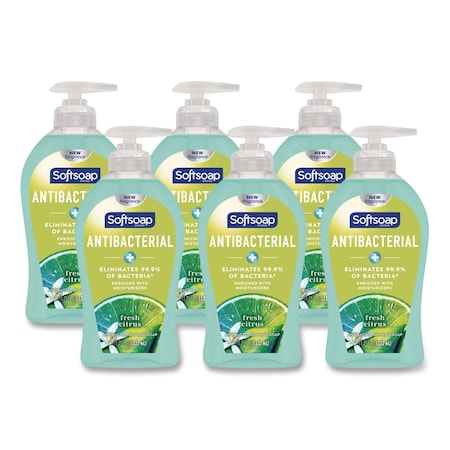 Softsoap Liquid Personal Soaps, Fresh Citrus, Pump Bottle, 6 PK US03563A