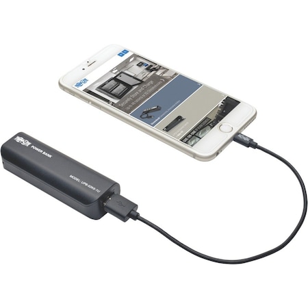 Tripp Lite Portable Power Bank Charger, 2600mAh, USB UPB-02K6-1U