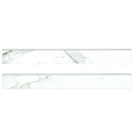 Ackland Palazza Solaz 3 in. x 24 in. Polished Porcelain Bullnose Tile Trim, 10PK AKNPTPALSOLA3X24P-BN