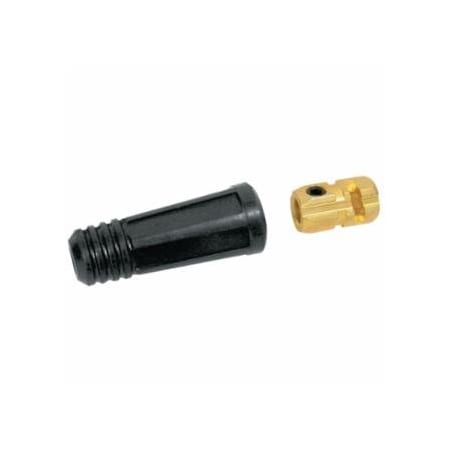 Best Welds Dinse Style Cable Plug and Socket, Female, Ball Point Connection, 2/0 AWG to 1/0 AWG Cable, 2PK 900-BK-70