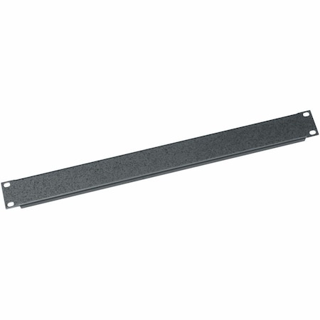 Middle Atlantic 1RU Blank Rack Panel - Flanged and Steel Blank Panel - Textured Black Powder Coat SB1