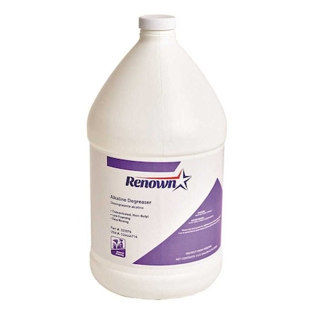Renown Alkaline Degreaser, Fragrance Free, 1 Gal, 4PK REN035
