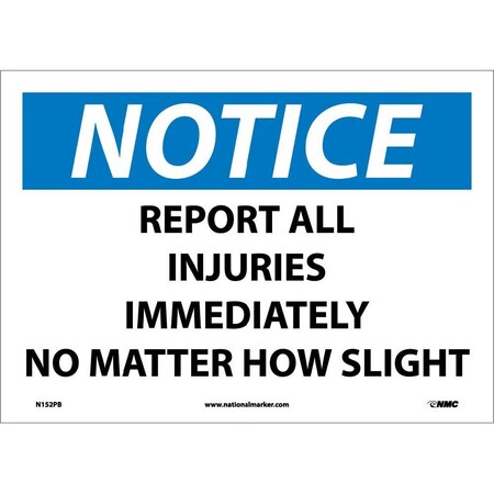 Nmc Notice Report All Injuries Immediately Sign, N152PB N152PB