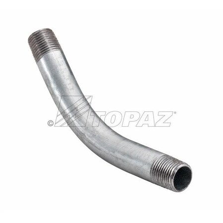 Topaz 45 DEG Elbow, Galvanized Steel, 3-1/2" 19