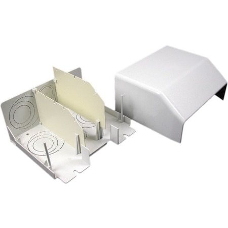 Wiremold Entrance End Fitting, Ivory, PVC 5510D