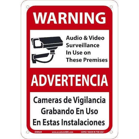 Nmc Warning Audio And Video Bilingual Sign, ESW82R ESW82R
