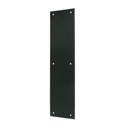 Patioplus 3.5 x 15 in. Push Plate, Black - Solid PA2667191