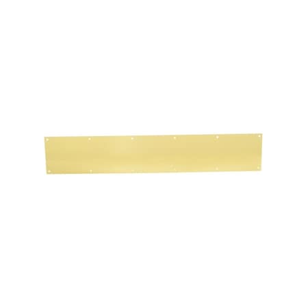 Ives C8400B3 6 in x 34 in Kick Plate - Polished Brass C8400B3-6X34