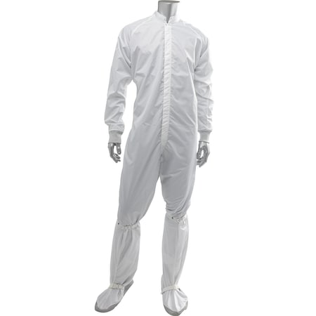 Uniform Technology Maxima ESD ISO 4 (Class 10) Cleanroom ESD Coverall CC1245-68WH-M