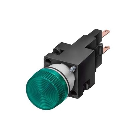 Siemens Indicator light, 16 mm, round, plastic, yellow, Lampholder W2 x 4.6 d 3SB2224-6BD06