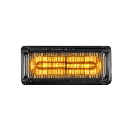 Code 3 Perimeter Light, Clear Lens, Amber LED, 3"X7" 3712CA-75
