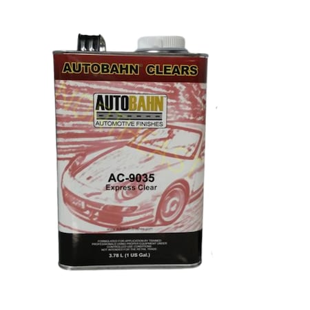 Autobahn Products Express Cure Clearcoat, 4:1 Mixing, Gallon AC9035-1