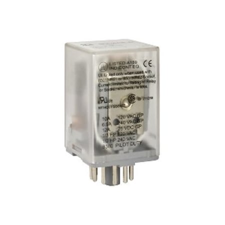 Square D RELAY 240VAC 10AMP TYPE K +OPTIONS 8501KPR12P14V20