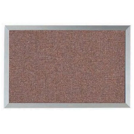 Aarco Designer ''Rose Quartz'' Fabric Bulletin Board w/ a Clear Satin Anodized Al Frame, 12''Hx18''W DF1218003