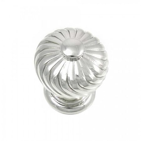 Perfectpatio 1.25 in. Polished Nickel French Twist Cabinet Knob PE528524