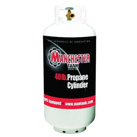 Whole-In-One 1220TCTH4 40 lbs DOT & TC OPD Vertical Cylinder - White WH3575624