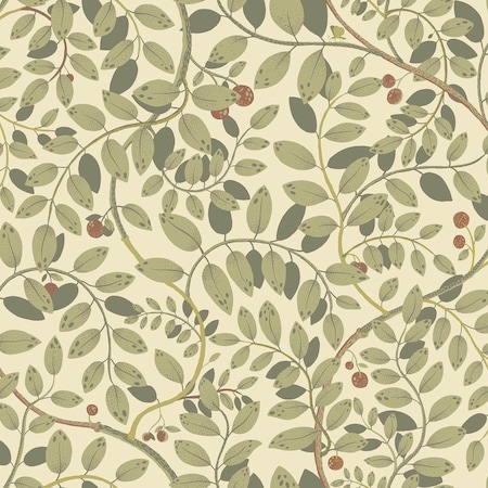 A-Street Prints Kirke Green Leafy Vines Wallpaper 2932-65107