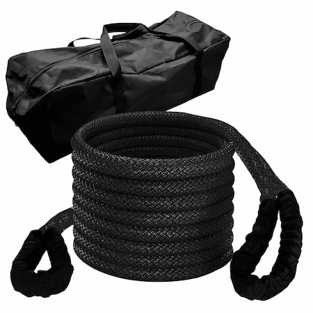Tie 4 Safe 1'' x 30' Kinetic Recovery Tow Rope Snatch Strap for UTV Truck Jeep 30,800 LBS TR10HP-05-3029