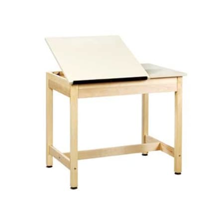 Diversified Spaces Art Table DRFTNG/ART TABLE, 24" D X 30" H, 36" W X Plastic Laminate, Almond DT-9SA30