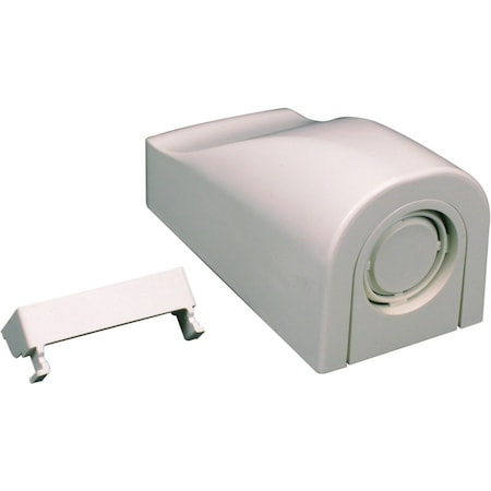 Legrand Entrance End Fitting, PN10 Series, 1 Channel, 0.875 in W, 0.812 in H, 3.87 in L, Ivory PN10F21V